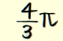 4/3π