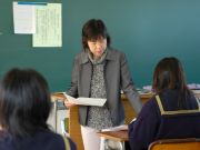 試験問題が配られています