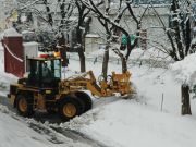 校庭の除雪