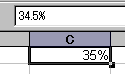 ％にすると整数のみになったように見える