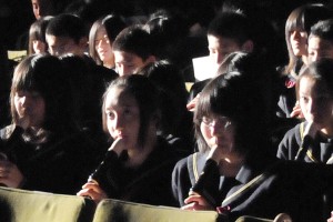 中学生たち